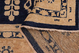 handmade Traditional Kafkaz Chobi Ziegler Blue Brown Hand Knotted RECTANGLE 100% WOOL area rug 10 x 15