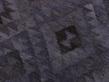 handmade Geometric Kilim Gray Brown Hand-Woven RECTANGLE 100% WOOL area rug 6x8