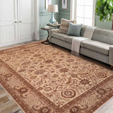 handmade Traditional Kafkaz Chobi Ziegler Tan Lt. Tan Hand Knotted RECTANGLE 100% WOOL area rug 10 x 13