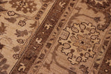 handmade Traditional Kafkaz Chobi Ziegler Tan Lt. Tan Hand Knotted RECTANGLE 100% WOOL area rug 10 x 13