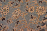 handmade Transitional Kafkaz Chobi Ziegler Blue Beige Hand Knotted RECTANGLE 100% WOOL area rug 8 x 10