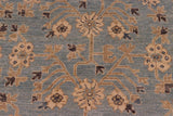 handmade Transitional Kafkaz Chobi Ziegler Blue Beige Hand Knotted RECTANGLE 100% WOOL area rug 8 x 10