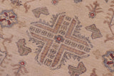 handmade Traditional Kafkaz Chobi Ziegler Ivory Gray Hand Knotted RECTANGLE 100% WOOL area rug 6 x 7