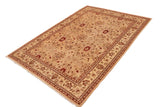 handmade Traditional Kafkaz Chobi Ziegler Tan Beige Hand Knotted RECTANGLE 100% WOOL area rug 10 x 14