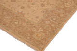 handmade Traditional Kafkaz Chobi Ziegler Tan Brown Hand Knotted RECTANGLE 100% WOOL area rug 10 x 14