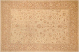 Classic Ziegler Kendra Tan Brown Hand-Knotted Wool Rug - 9'11'' x 13'8''