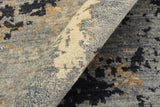 handmade Modern Modern Gray Blue Hand Knotted RECTANGLE WOOL&SILK area rug 8 x 10