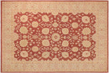 Shabby Chic Ziegler Muriel Brown Beige Hand-Knotted Wool Rug - 10'2'' x 13'9''