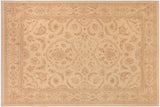 Boho Chic Ziegler Marcella Beige Brown Hand-Knotted Wool Rug - 10'3'' x 13'8''