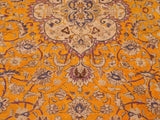 handmade Vintage Orange Blue Hand Knotted RECTANGLE 100% WOOL area rug 10x13
