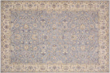 Oriental Ziegler Sousa Gray Ivory Hand-Knotted Wool Rug - 10'1'' x 13'7''