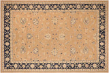 handmade Traditional Kafkaz Brown Blue Hand Knotted RECTANGLE 100% WOOL area rug 10x14