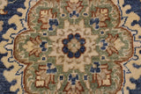 handmade Traditional Kafkaz Blue Ivory Hand Knotted RUNNER 100% WOOL area rug 3 x 7