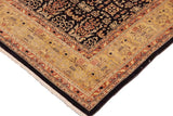 handmade Transitional Kafkaz Chobi Ziegler Blue Gold Hand Knotted RECTANGLE 100% WOOL area rug 10 x 14