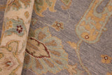 handmade Traditional Kafkaz Chobi Ziegler Lt. Gray Ivory Hand Knotted RECTANGLE 100% WOOL area rug 8 x 10