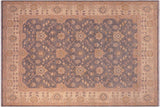 handmade Traditional Kafkaz Chobi Ziegler Grey Beige Hand Knotted RECTANGLE 100% WOOL area rug 8 x 10