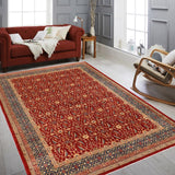 handmade Transitional Kafkaz Chobi Ziegler Red Blue Hand Knotted RECTANGLE 100% WOOL area rug 10 x 14