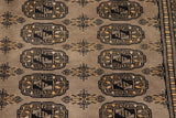 handmade Geometric Bokhara Grey Black Hand Knotted RECTANGLE 100% WOOL area rug 5x8