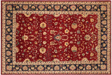 Bohemien Ziegler Paulette Red Blue Hand-Knotted Wool Rug - 10'1'' x 13'9''