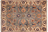 Classic Ziegler Stclair Grey Ivory Hand-Knotted Wool Rug - 2'1'' x 2'11''