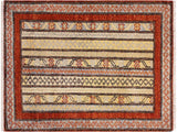 handmade Transitional Shawl Rust Grey Hand Knotted RECTANGLE 100% WOOL area rug 2x3