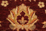 handmade Traditional Kafkaz Chobi Ziegler Red Ivory Hand Knotted RECTANGLE 100% WOOL area rug 2 x 3