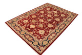 handmade Traditional Kafkaz Chobi Ziegler Red Blue Hand Knotted RECTANGLE 100% WOOL area rug 10 x 14