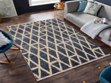 handmade Modern Moroccan Grey Ivory Hand Knotted RECTANGLE 100% WOOL area rug 5x8