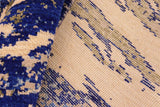 Handmade Kafakz Chobi Ziegler Modern Contemporary Blue Beige Hand Knotted RECTANGLE WOOL&SILK area rug 8 x 10