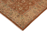 handmade Traditional Kafkaz Chobi Ziegler Brown Tan Hand Knotted RECTANGLE 100% WOOL area rug 10 x 13