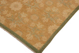 handmade Transitional Kafkaz Chobi Ziegler Brown Green Hand Knotted RECTANGLE 100% WOOL area rug 10 x 14