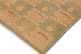 handmade Transitional Kafkaz Chobi Ziegler Blue Beige Hand Knotted RECTANGLE 100% WOOL area rug 10 x 13