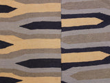 handmade Geometric Kilim Beige Blue Hand-Woven RECTANGLE 100% WOOL area rug 6x9