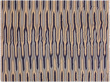 Rustic Turkish Kilim Sylveste Beige/Blue Wool Rug - 6'0'' x 9'5''