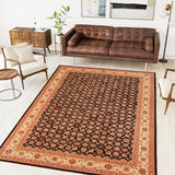 handmade Transitional Kafkaz Chobi Ziegler Brown Beige Hand Knotted RECTANGLE 100% WOOL area rug 10 x 14