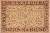 handmade Traditional Kafkaz Chobi Ziegler Tan Brown Hand Knotted RECTANGLE 100% WOOL area rug 10 x 14