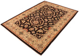 handmade Traditional Kafkaz Chobi Ziegler Brown Tan Hand Knotted RECTANGLE 100% WOOL area rug 10 x 14