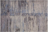 Bohemian Ziegler Schmid Grey Blue Hand-Knotted Wool Rug - 10'0'' x 14'2''