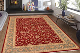 handmade Traditional Kafkaz Chobi Ziegler Red Blue Hand Knotted RECTANGLE 100% WOOL area rug 10 x 14