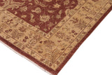 handmade Traditional Kafkaz Chobi Ziegler Brown Tan Hand Knotted RECTANGLE 100% WOOL area rug 10 x 14