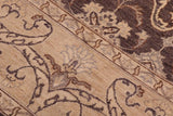 handmade Traditional Kafkaz Chobi Ziegler Charcoal Beige Hand Knotted RECTANGLE 100% WOOL area rug 8 x 10