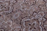 handmade Transitional Kafkaz Chobi Ziegler Gray Lt. Blue Hand Knotted RECTANGLE WOOL&SILK area rug 8 x 10