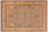 Bohemien Ziegler Carlee Blue Beige Hand-Knotted Wool Rug - 9'7'' x 13'8''