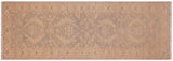 handmade Transitional Kafkaz Grey Beige Hand Knotted RUNNER 100% WOOL area rug 3 x 9