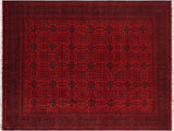 handmade Tribal Biljik Khal Muhammadi Red Blue Hand Knotted RECTANGLE 100% WOOL area rug 10x13