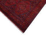 handmade Tribal Biljik Khal Muhammadi Red Blue Hand Knotted RECTANGLE 100% WOOL area rug 7x10