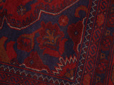 handmade Tribal Biljik Khal Muhammadi Red Blue Hand Knotted RECTANGLE 100% WOOL area rug 7x10