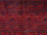 handmade Tribal Biljik Khal Muhammadi Red Blue Hand Knotted RECTANGLE 100% WOOL area rug 7x10