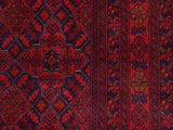 handmade Tribal Biljik Khal Muhammadi Red Blue Hand Knotted RECTANGLE 100% WOOL area rug 6x8