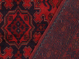 handmade Tribal Biljik Khal Muhammadi Red Blue Hand Knotted RECTANGLE 100% WOOL area rug 5x7